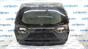 Naked trunk door with glass Toyota Rav4 19- under electric drive, black 218, spoiler mount torn off