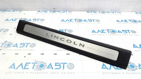 Door sill trim front right Lincoln MKZ 13-16 chrome with backlight black, corrosion, butt
