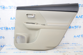 Door trim card rear right Toyota Prius V 12-17 leather beige, scratches