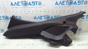 Rear pillar trim lower left Lexus RX350 16-22 brown, worn, dented leather