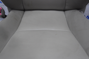 Driver's seat Toyota Prius V 12-17 with airbag, beige leather, fur, scuffed, needs cleaning, tear