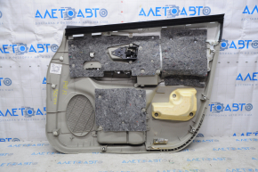 Door trim card front left Toyota Prius V 12-17 plastic beige, insert leather beige, with backlight, for cleaning, scratches