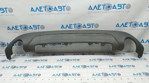 Rear bumper lip BMW X1 F48 16-19 X-line, Sport-line structure for 2 exhausts, scratches