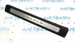 Door sill trim front right Lincoln MKC 15-19 black with backlight, worn
