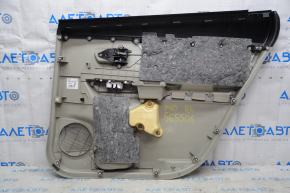 Door trim card rear left Toyota Prius V 12-17 plastic beige, insert leather beige, butt, scuff
