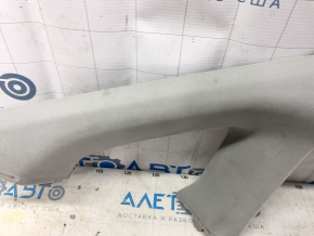 Front pillar trim upper right Toyota Prius V 12-17 gray, needs cleaning, poke, abrasion