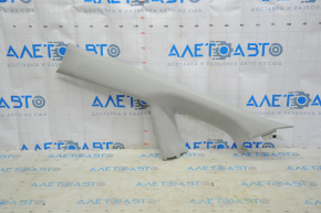 Front pillar trim upper left Toyota Prius V 12-17 gray, needs cleaning, scuffs