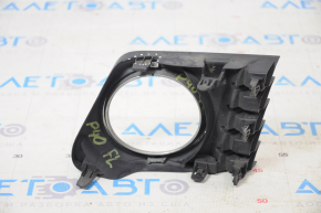 Left bumper grille Toyota Prius V 12-14 pre-rest under fog lights, broken fastener, chips