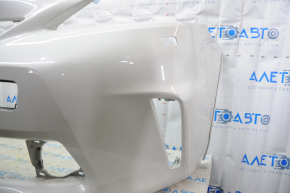Front bumper bare Toyota Prius V 12-14 prerest, white, under washer, dented
