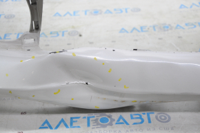 Front bumper bare Toyota Prius V 12-14 prerest, white, under washer, dented