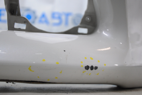 Front bumper bare Toyota Prius V 12-14 prerest, white, under washer, dented