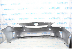 Front bumper bare Toyota Prius V 12-14 prerest, white, under washer, dented