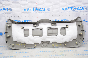 Lower trunk door trim Toyota Prius V 12-17 beige, plastic turned white, scratches