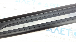 Door sill trim front left BMW 335i e92 07-13 outer, black, chrome, worn