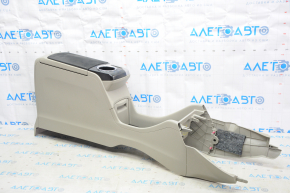 Central console armrest and cup holders Toyota Prius V 12-14 beige complete, for cleaning, scratches