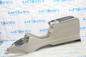 Central console armrest and cup holders Toyota Prius V 12-14 beige complete, for cleaning, scratches