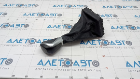 Gear knob BMW X1 F48 16-19 leather black, worn