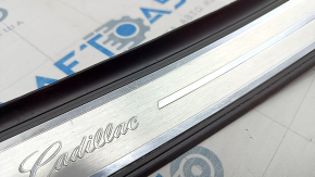 Door sill outer rear left Cadillac CTS 14 - chrome, worn