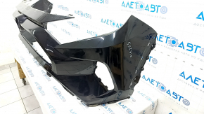 Front bumper bare Toyota Rav4 19- without parking sensors, black 218, scratch