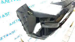Front bumper bare Toyota Rav4 19- without parking sensors, black 218, scratch