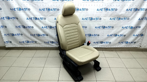 Passenger seat Ford Edge 15- with airbag, electric + mechanics, heating, leather, beige, SEL