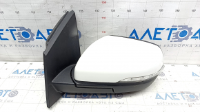 Side mirror left Ford Edge 19- 9 pins, white, BSM, turn signal, backlight
