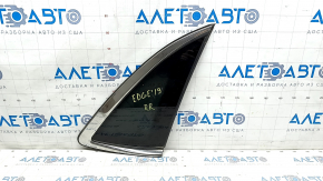 Window blind glass rear right Ford Edge 15 - chrome, tear