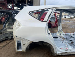 Quarter wing rear right Toyota Prius V 12-17 on the body, white, bump, dented