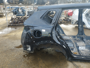 Quarter wing rear right Nissan Rogue 21-23 JP built, black, on body, bumpers