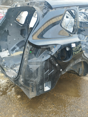 Quarter wing rear right Nissan Rogue 21-23 JP built, black, on body, bumpers
