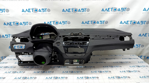 Torpedo front panel without AIRBAG BMW X1 F48 16-22 black, driftwood, for chemical treatment