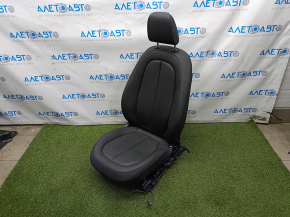 Driver's seat BMW X1 F48 16-19 without airbag, electric, heated, leather black, driftwood, electrics do not work, for dry cleaning