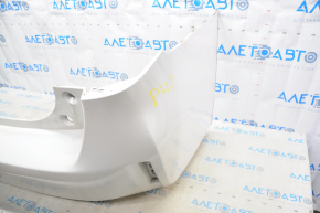Rear bumper bare Toyota Prius V 12-17 without lip, white worn