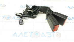 Seat belt latches rear right Nissan Rogue 21-23 JP built, black, with sensor, scratches