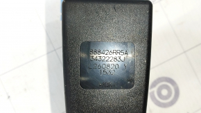 Seat belt latches rear right Nissan Rogue 21-23 JP built, black, with sensor, scratches