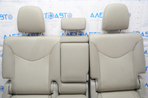 Rear row of seats 2nd row Toyota Prius V 12-17 beige leather, scratches on the back