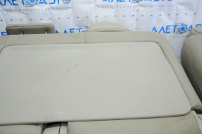 Rear row of seats 2nd row Toyota Prius V 12-17 beige leather, scratches on the back