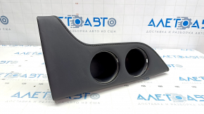 Cup holders Toyota Avalon 13-18 black leather, no chrome, butt, with backlight
