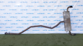 Muffler rear part barrel BMW X5 E70 07-13 3.0 under round chrome tips, with damper, welded