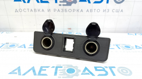 Cigarette lighter center console Toyota Avalon 13-18 dark gray overlay