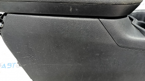 Central console armrest Toyota Rav4 19 - black leather, under air ducts, scratches, tears