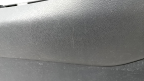 Central console armrest Toyota Rav4 19 - black leather, under air ducts, scratches, tears
