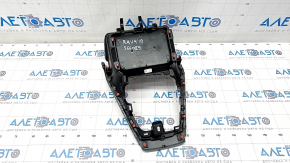 Toyota Rav4 19 center console trim - front, black without wireless charging, gray, scratches