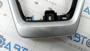 Toyota Rav4 19 center console trim - front, black without wireless charging, gray, scratches