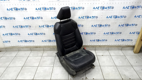 Passenger seat Toyota Rav4 19- without airbag, mechanical, black leather, driftwood, dry-cleanable
