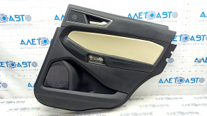 Door trim card rear right Ford Edge 19-23 leather, black, beige insert, SEL