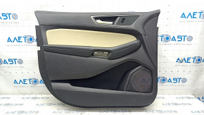 Door trim card front left Ford Edge 19-23 leather, black, beige insert, SEL, scratches
