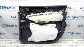 Door trim card front left Ford Edge 19-23 leather, black, beige insert, SEL, scratches
