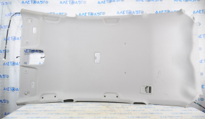 Toyota Prius V 12-17 ceiling trim gray, without hatch, creased at the back, seal peeled off, needs dry cleaning