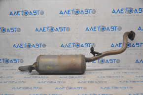Muffler rear part with barrel Toyota Prius V 12-17 rusty